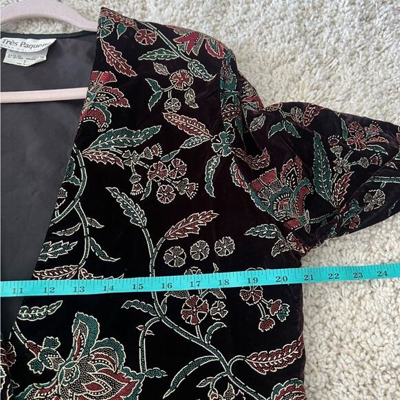 Tres Paquette Byer California Vintage Embroidered Blazer Jacket Small - Picture 7 of 9